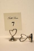 Placecard Holder Silver Heart